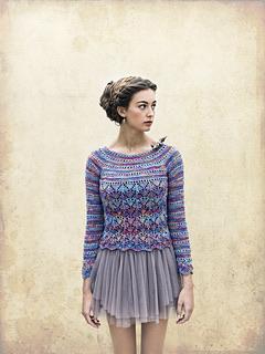Louisa Harding Knitting Patterns Flutterby - Knitted Top Pattern for Noema Yarn by Louisa Harding