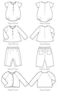 Lullaby Layette Set - Oliver and S - Digital PDF or Printed Paper Version - The Eternal Maker - UK Fabric Shop