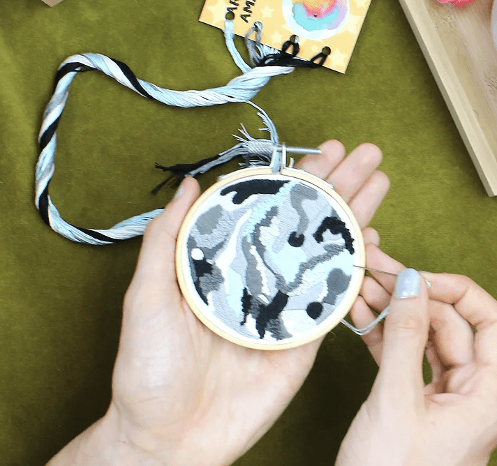 Lunar Ritual Mini Embroidery Kit - Ellbie Co - The Eternal Maker - UK Fabric Shop