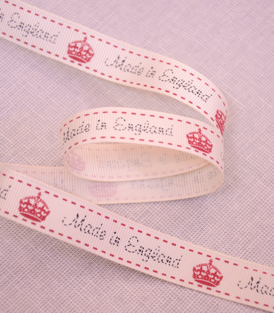 Made in England Ribbon - 16mm - The Eternal Maker - UK Fabric Shop