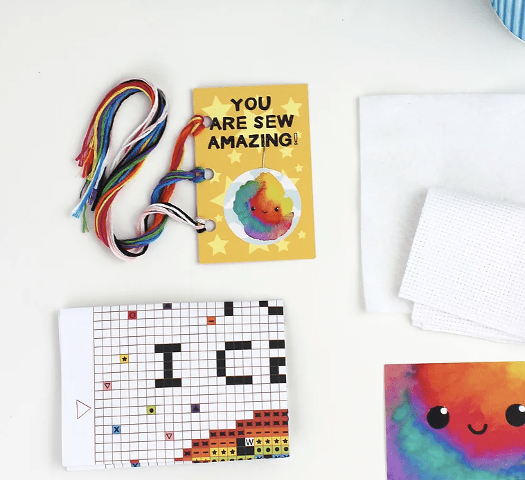 Make It Happen Mini Cross Stitch Kit - Ellbie Co - The Eternal Maker - UK Fabric Shop