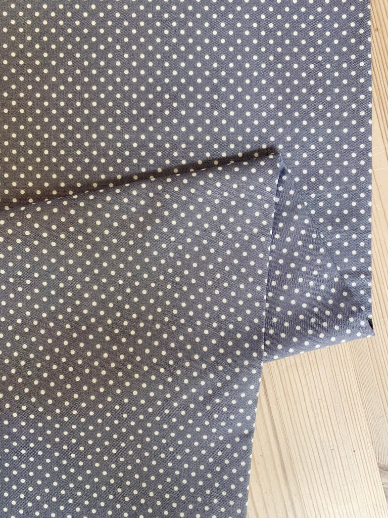 Makower Fabric Spot On - Steel - Makower Fabrics
