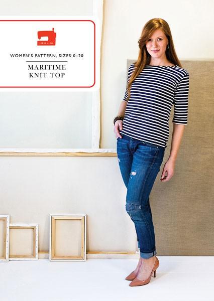 Maritime Knit Top - Liesl + Co Patterns - Digital PDF Version - The Eternal Maker - UK Fabric Shop