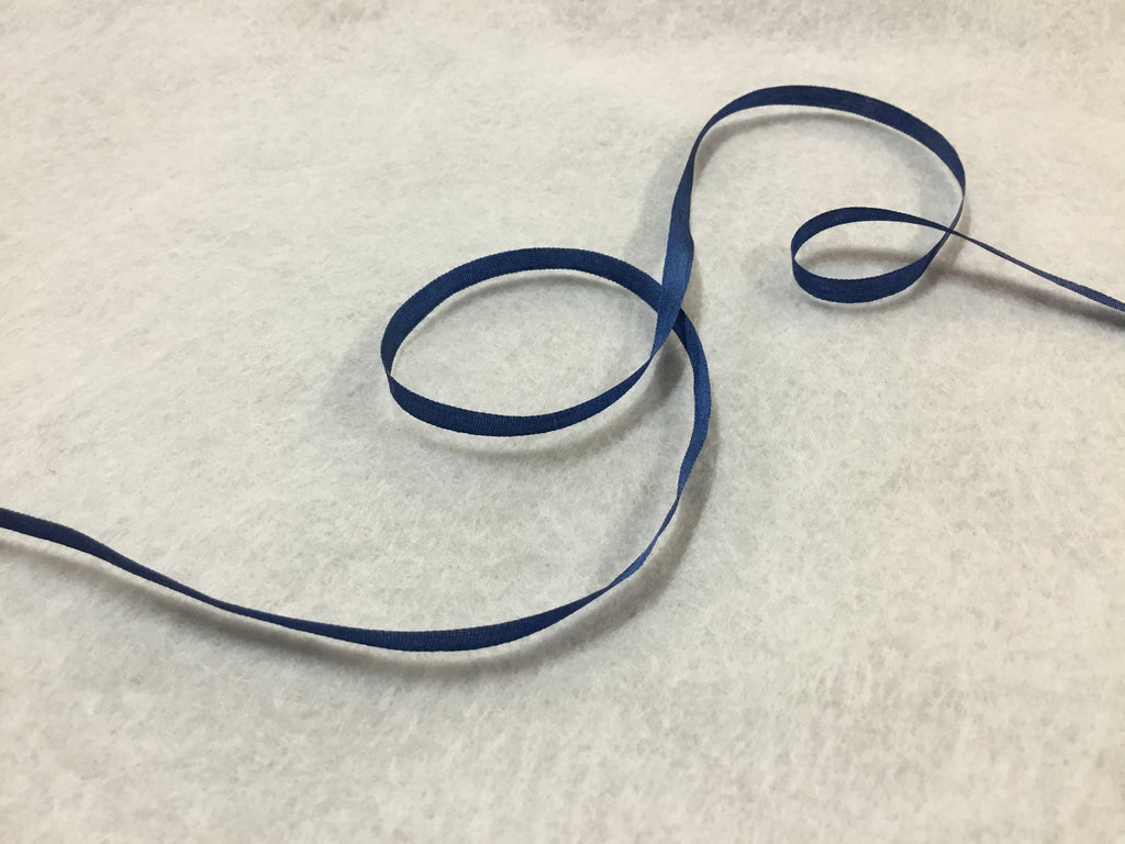 May Arts Ribbon and Trims Blue Silk Ribbon - 4mm