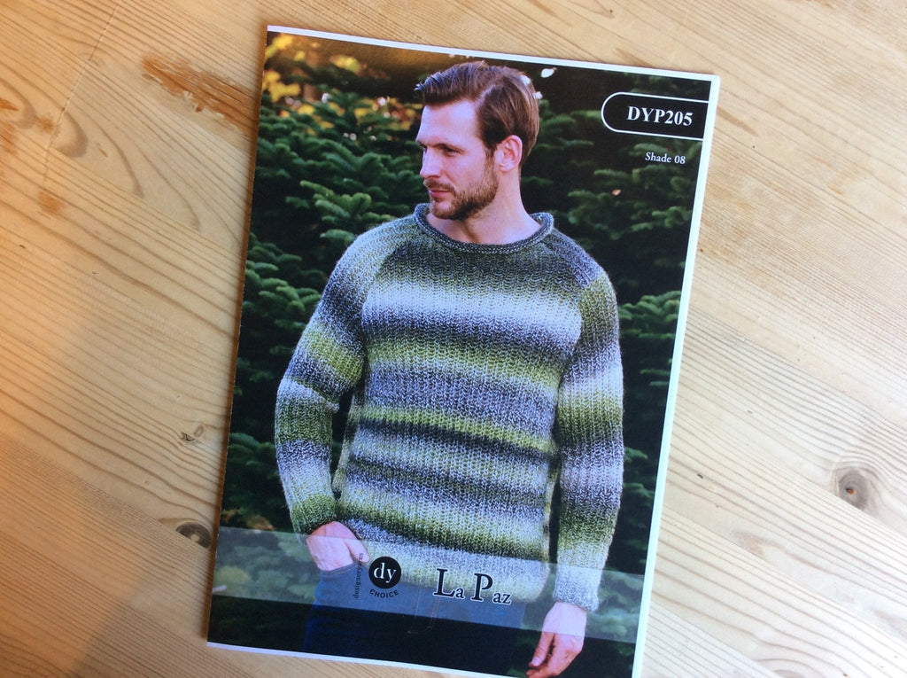 Men’s Jumper DYP205 Knitting Pattern by Designer Yarns for La Paz - The Eternal Maker - UK Fabric Shop