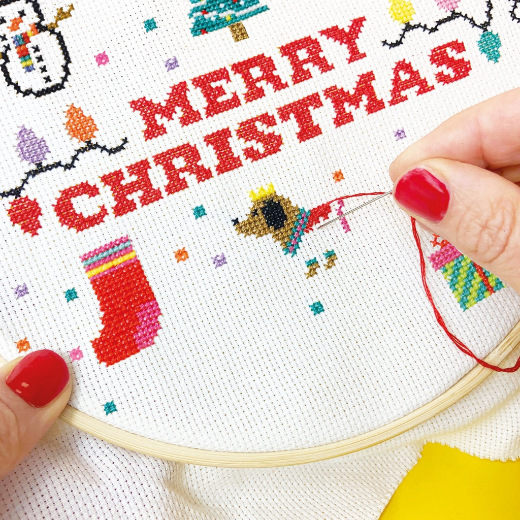 Merry Stitchmas - Large Cross Stitch Kit - Make Arcade - The Eternal Maker - UK Fabric Shop