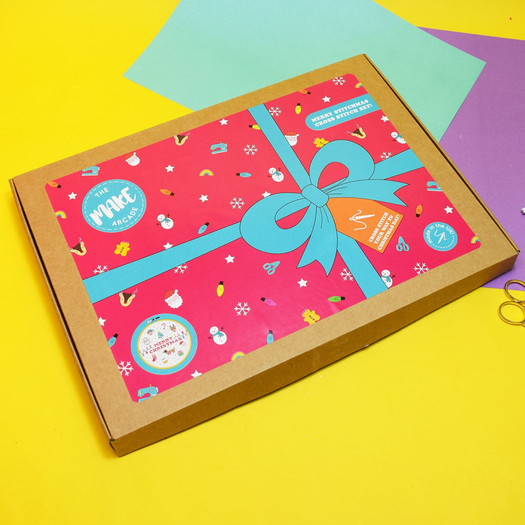 Merry Stitchmas - Large Cross Stitch Kit - Make Arcade - The Eternal Maker - UK Fabric Shop