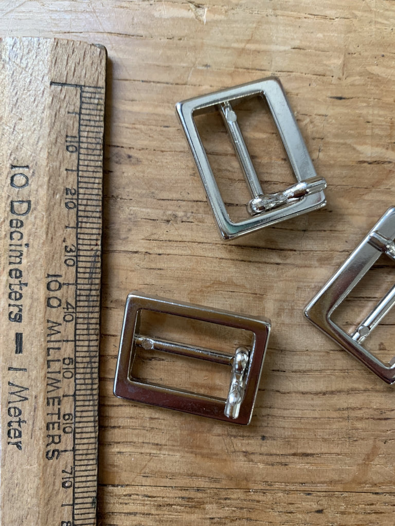 Metal Buckle with Prong - 20mm - Silver - The Eternal Maker - UK Fabric Shop