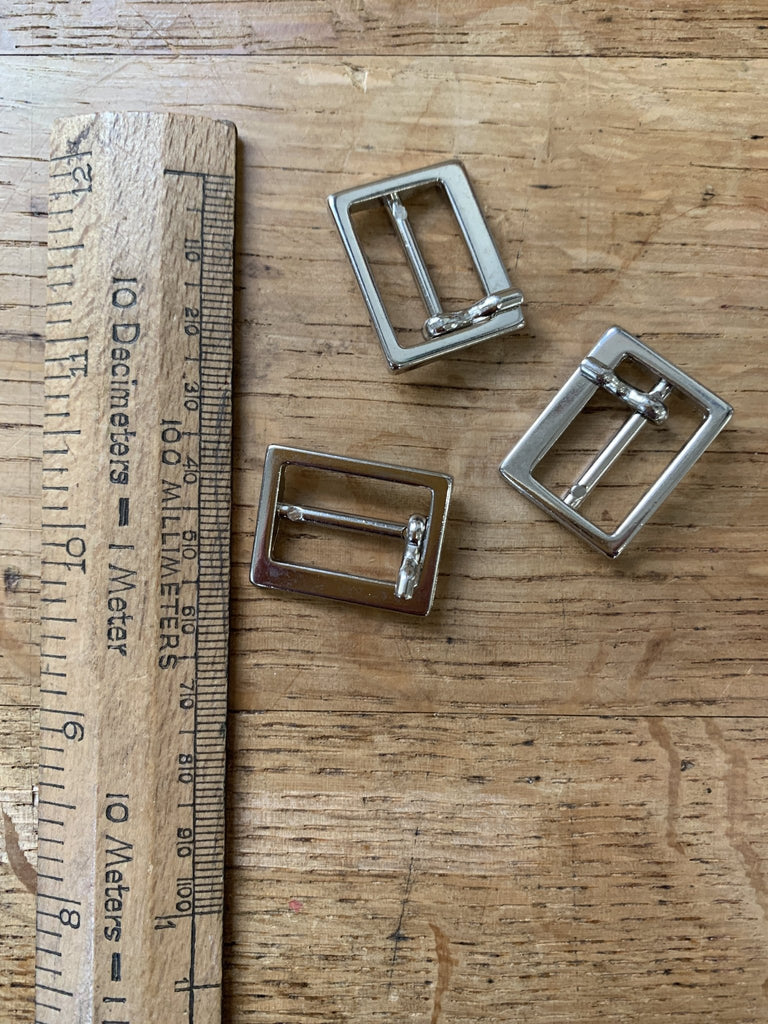 Metal Buckle with Prong - 20mm - Silver - The Eternal Maker - UK Fabric Shop