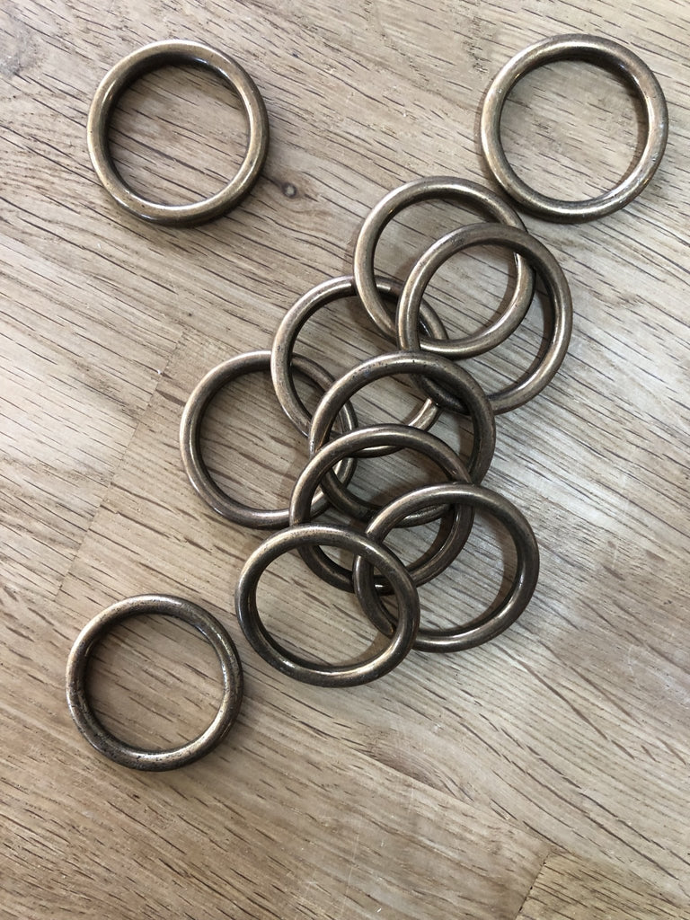 Metal Ring - Brass - 22mm - The Eternal Maker - UK Fabric Shop