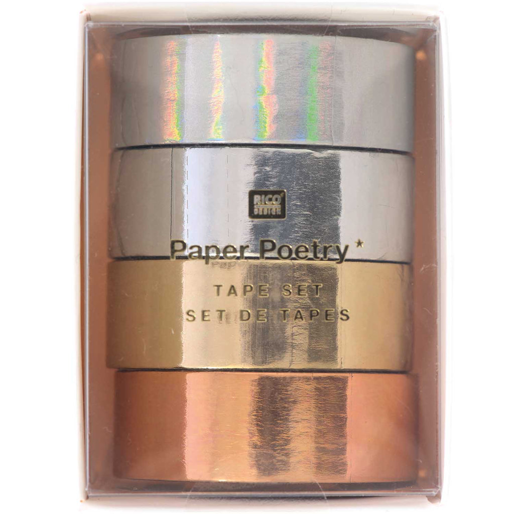 Metallics - 4 Tape Set - Rico Design - The Eternal Maker - UK Fabric Shop