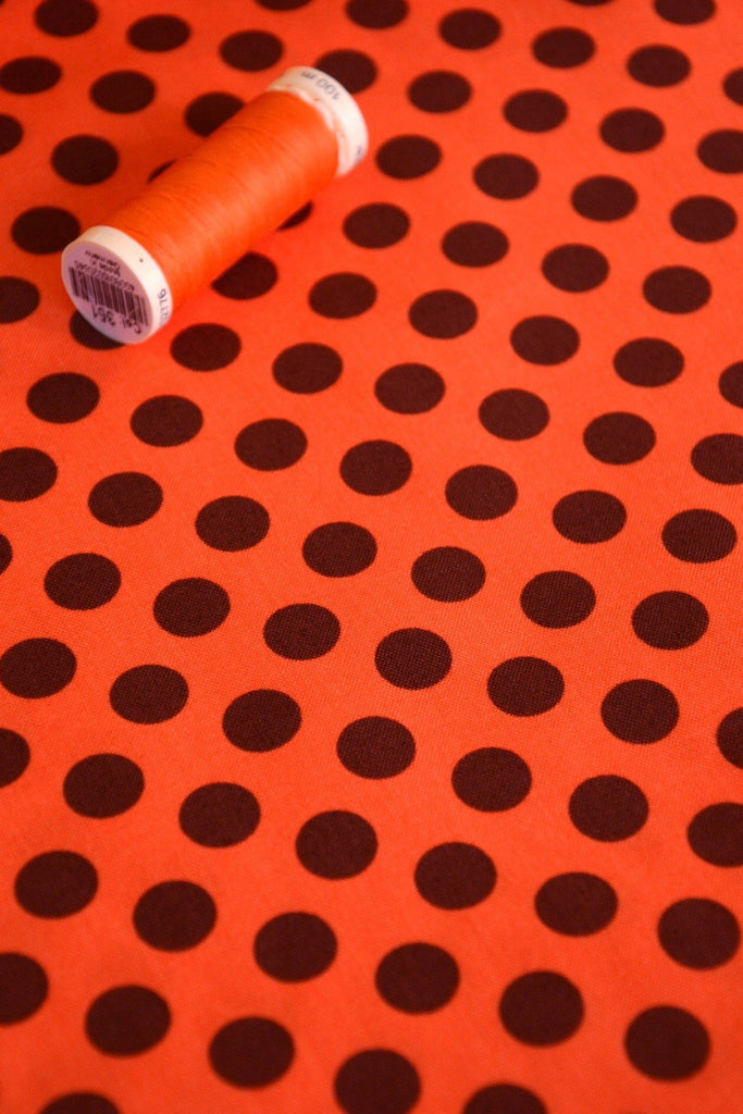 Michael Miller Fabric Ta Dot - Pumpkin - Michael Miller Fabrics