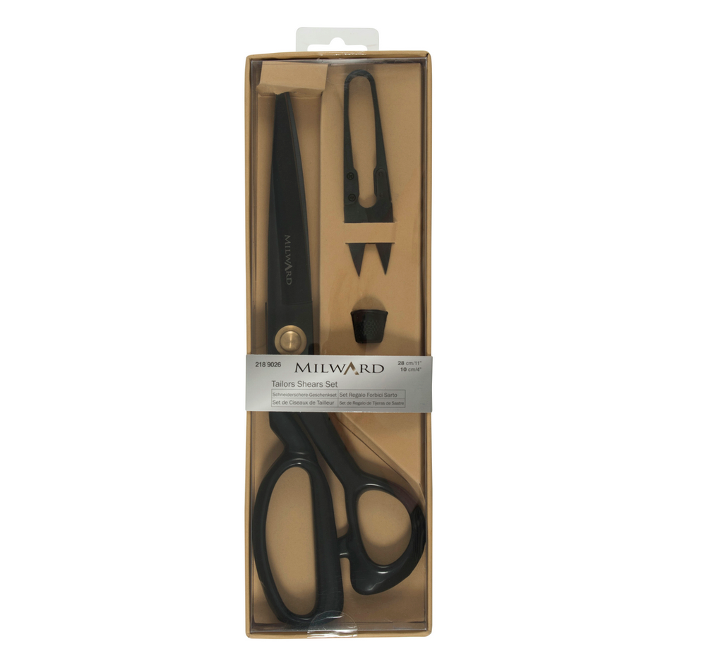Milward Scissors & Cutters Scissor Gift Set - Black Tailor Shears