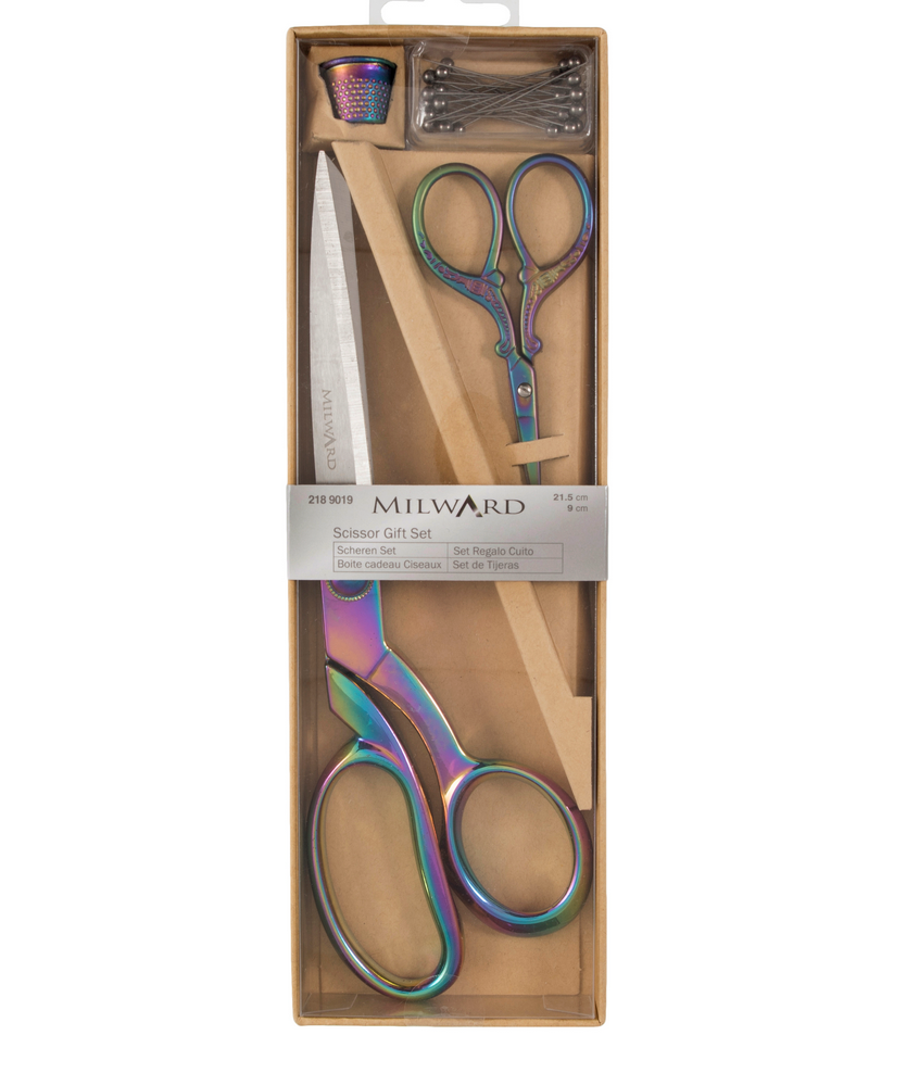 Milward Scissors & Cutters Scissor Gift Set - Rainbow