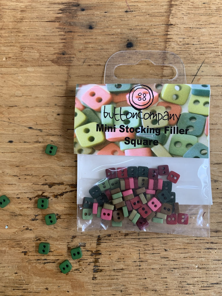 Mini Buttons - Christmas Square - The Eternal Maker - UK Fabric Shop