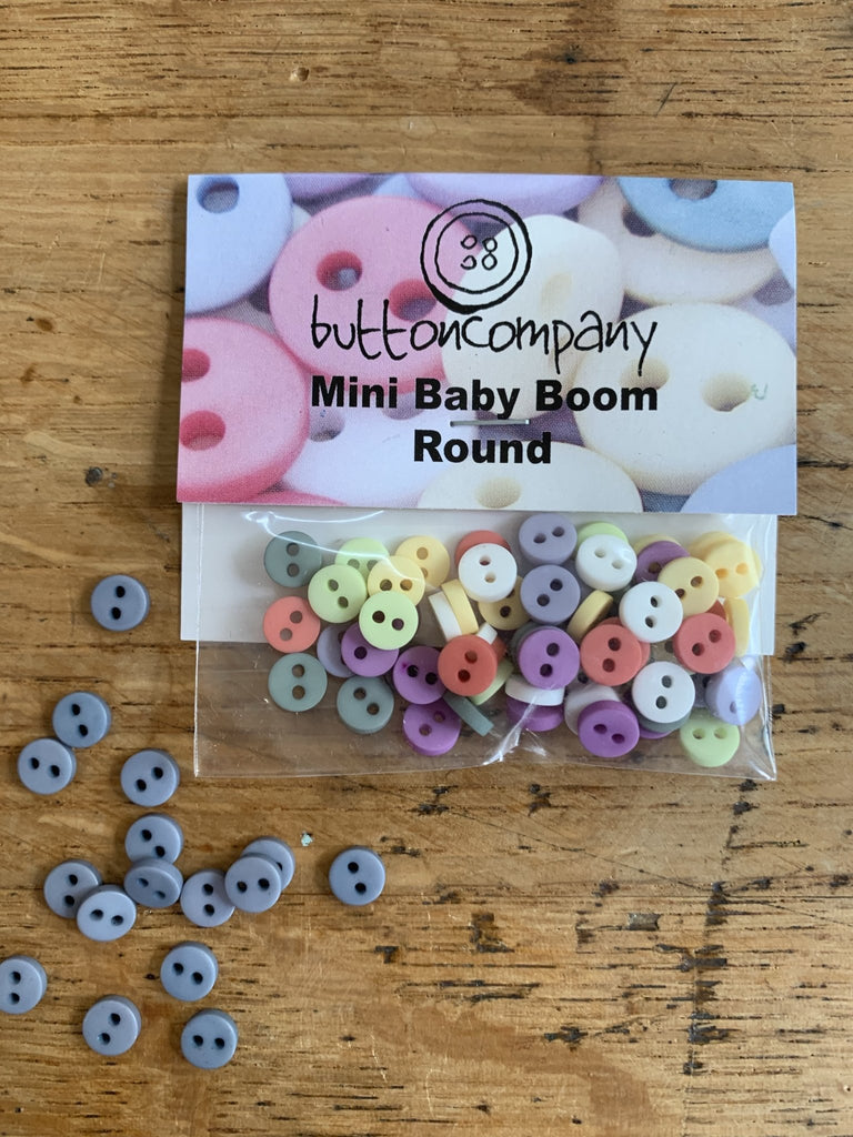 Mini Buttons - Pastel Round - The Eternal Maker - UK Fabric Shop