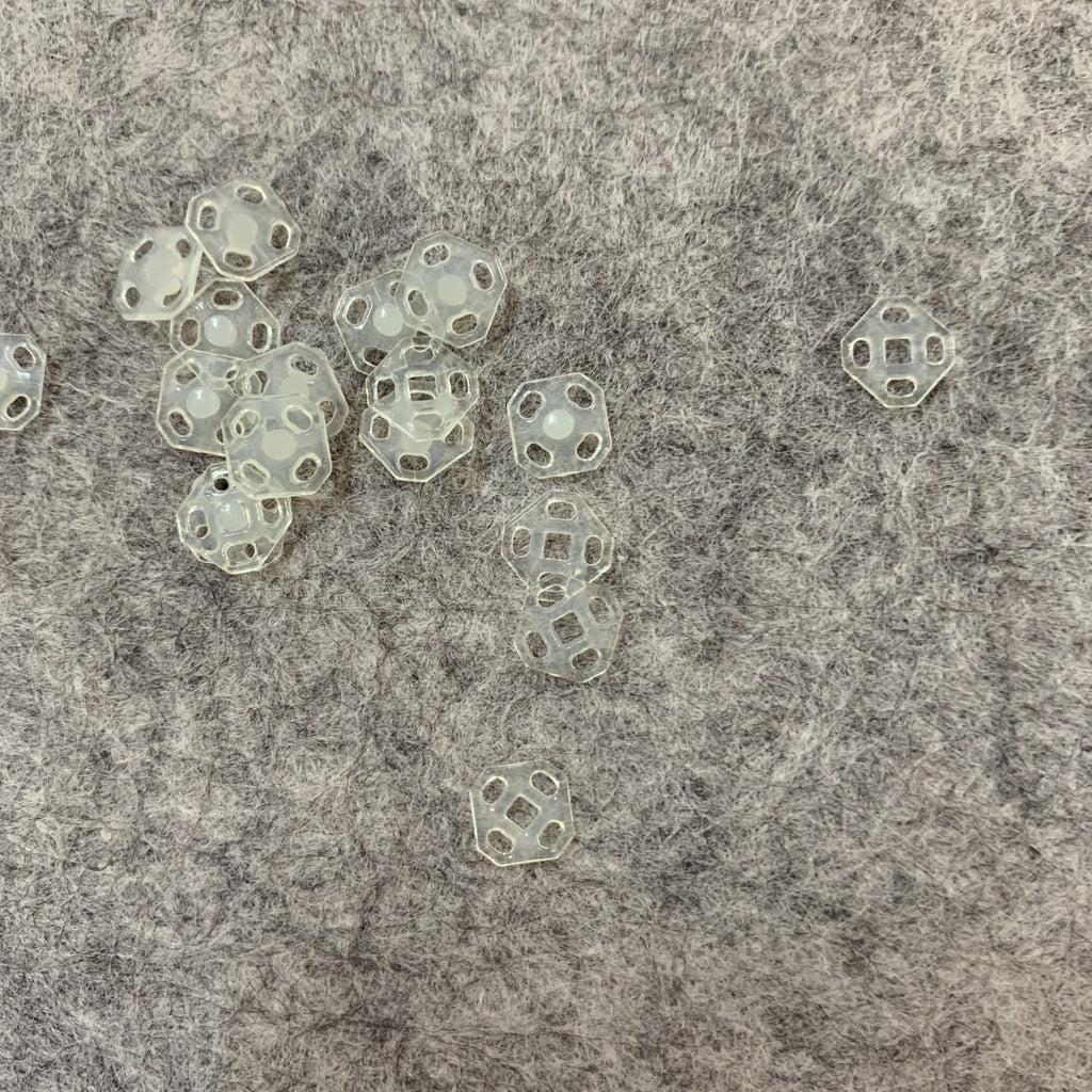 Mini Clear Snap Fastener - 7mm - The Eternal Maker - UK Fabric Shop