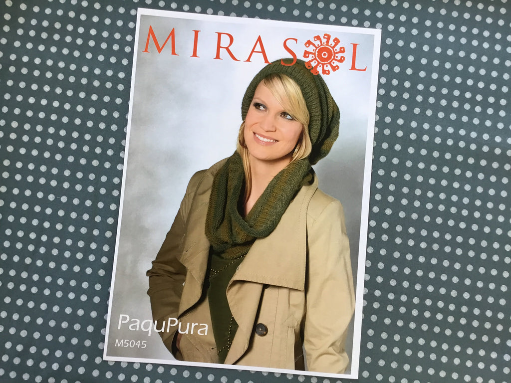 Mirasol Knitting Patterns Hat and Cowl Pattern M5045 by Mirasol for PaquPura