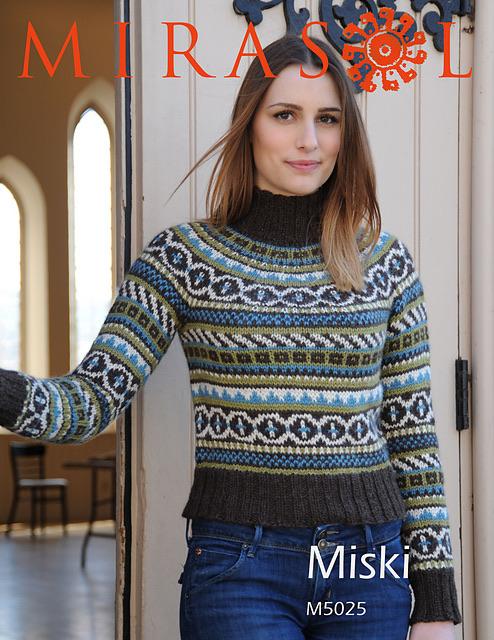 Mirasol M5025 Top Down Fair Isle Jumper Pattern - The Eternal Maker - UK Fabric Shop