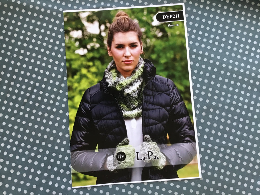 Mittens and Cowl Knitting Pattern DYP211 by Designer Yarns for La Paz - The Eternal Maker - UK Fabric Shop