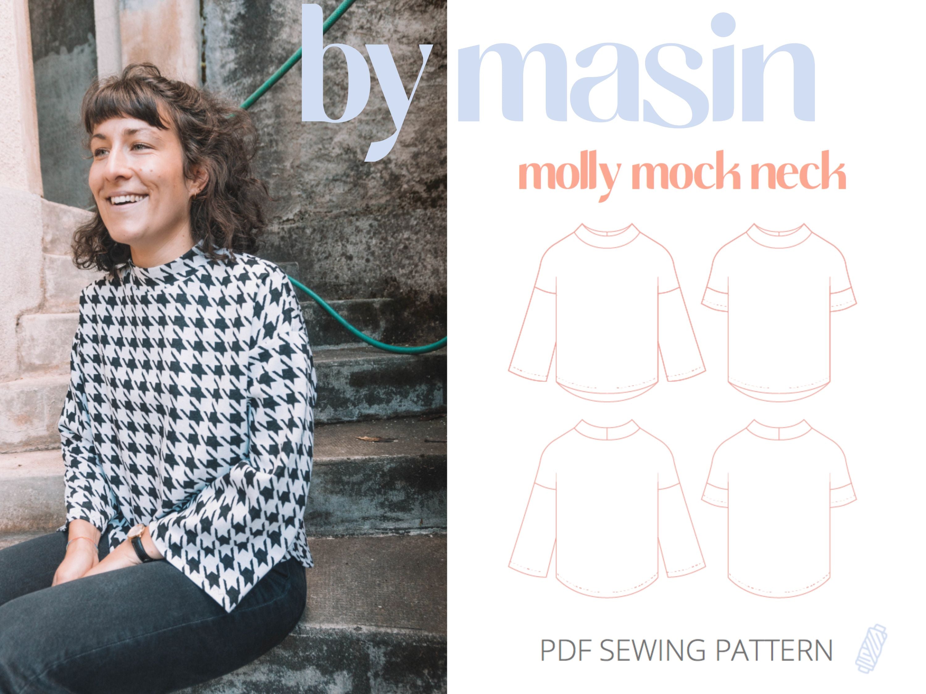 Molly Mock Neck - Masin Sewing Patterns - Digital – The Eternal Maker
