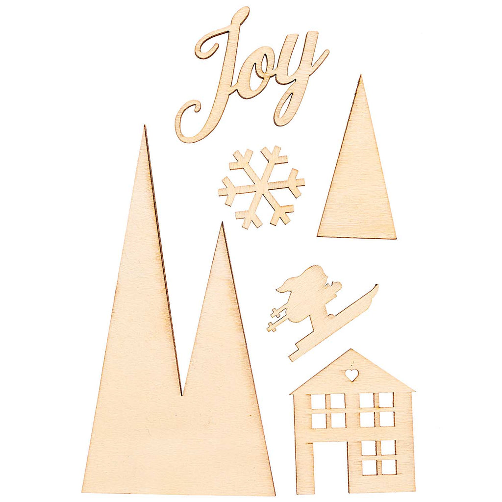 Mountain Lands Wooden Cut Outs - Rico - The Eternal Maker - UK Fabric Shop