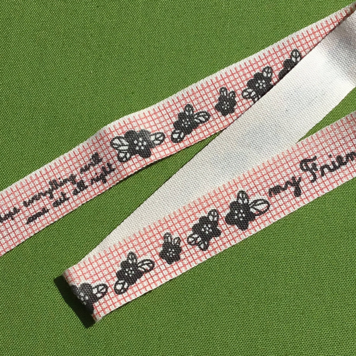 Friend Ribbons “My Friend” Floral Ribbon -15mm wide – The Eternal Maker