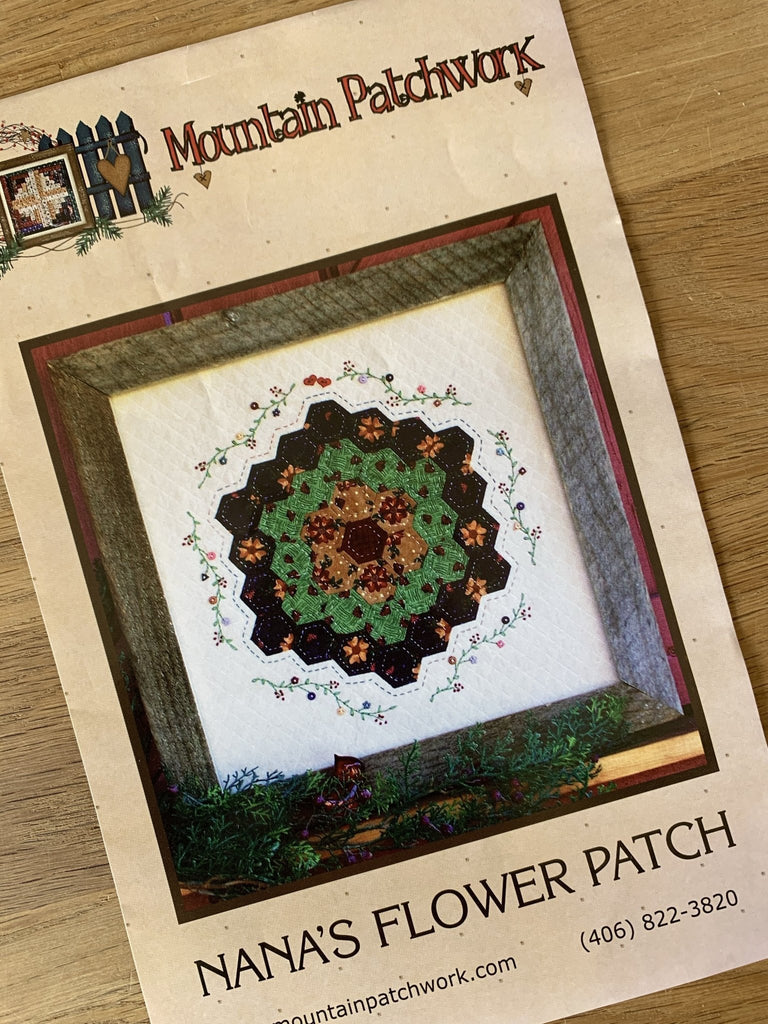 Nana’s Flower Patch English Paper Piecing Pattern - Mountain Patchwork - The Eternal Maker - UK Fabric Shop
