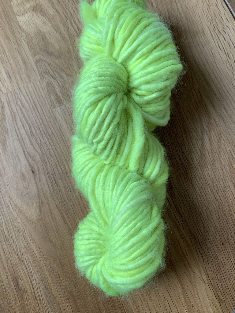 Neon Fizz - Super Chunky - Piglet and Porge Hand Dyed Yarns - The Eternal Maker - UK Fabric Shop