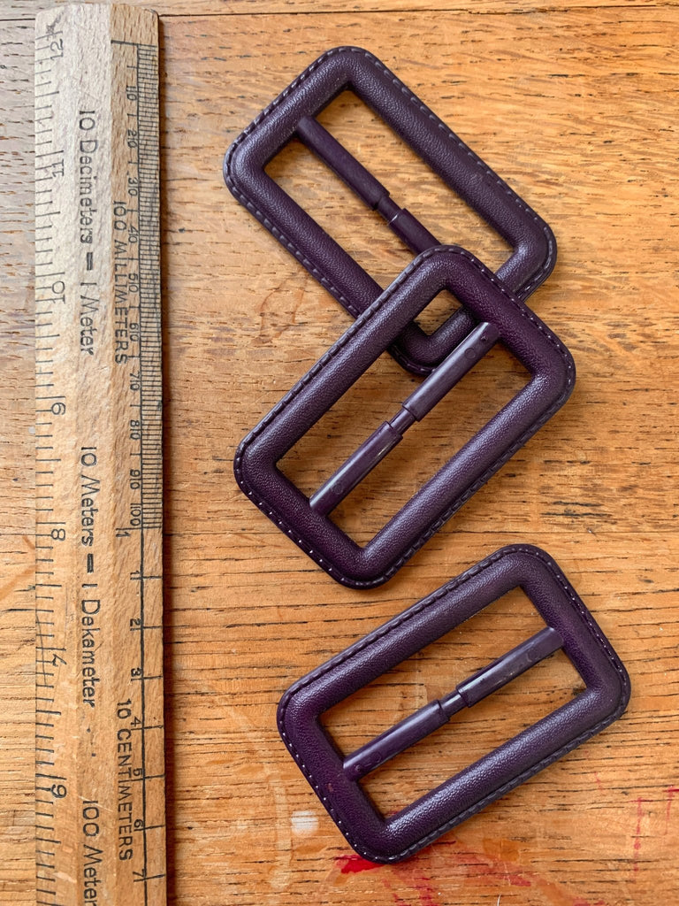 Nylon Stitch Buckle - 50mm Aubergine - The Eternal Maker - UK Fabric Shop