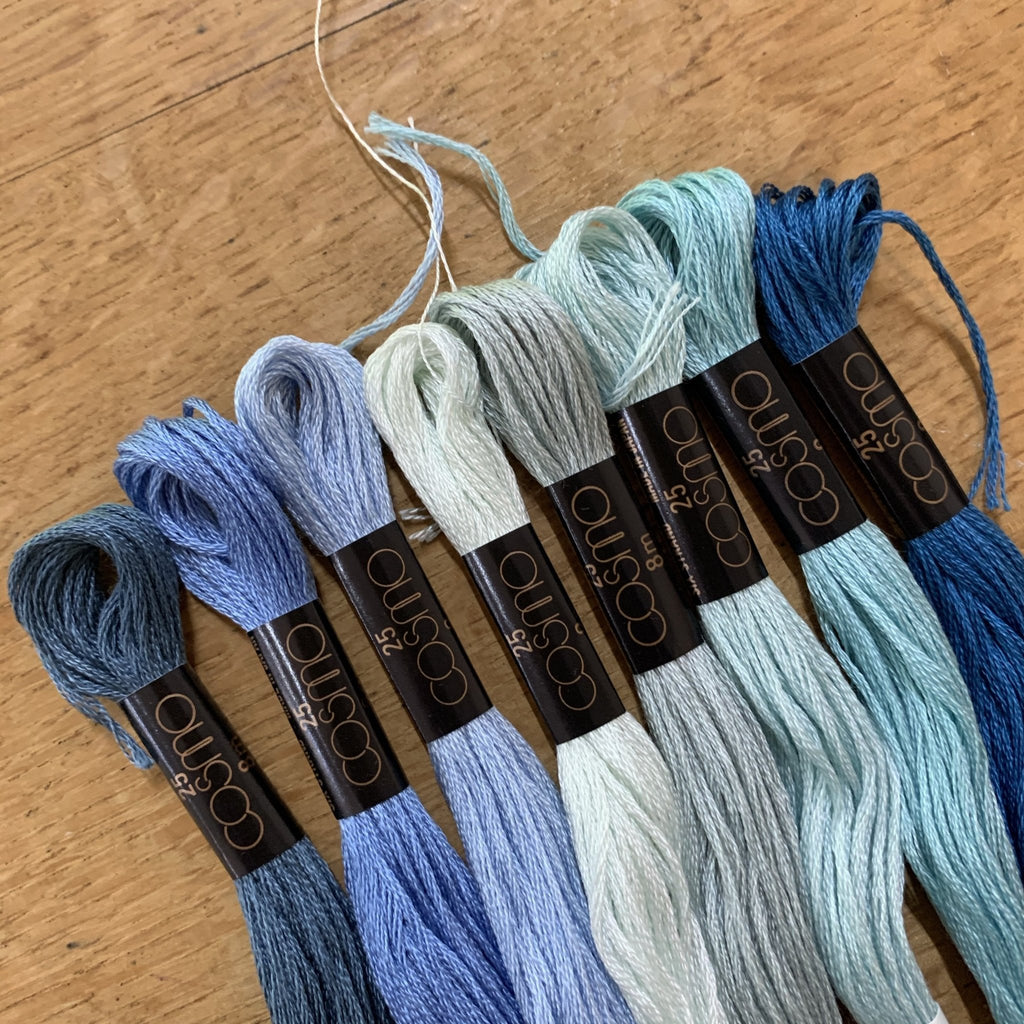 Ocean Spray - Lecien Cosmo Embroidery Thread Set - The Eternal Maker - UK Fabric Shop