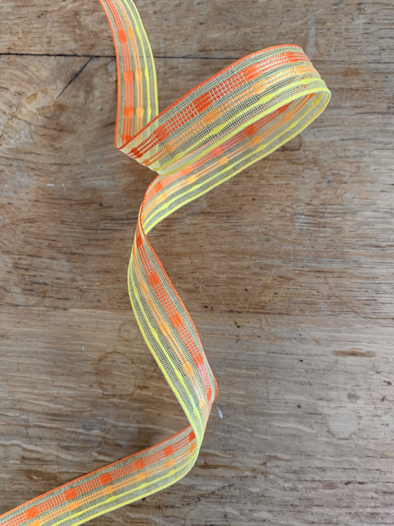 Organza Ombre Ribbon - 15mm - Orange Yellow - The Eternal Maker - UK Fabric Shop