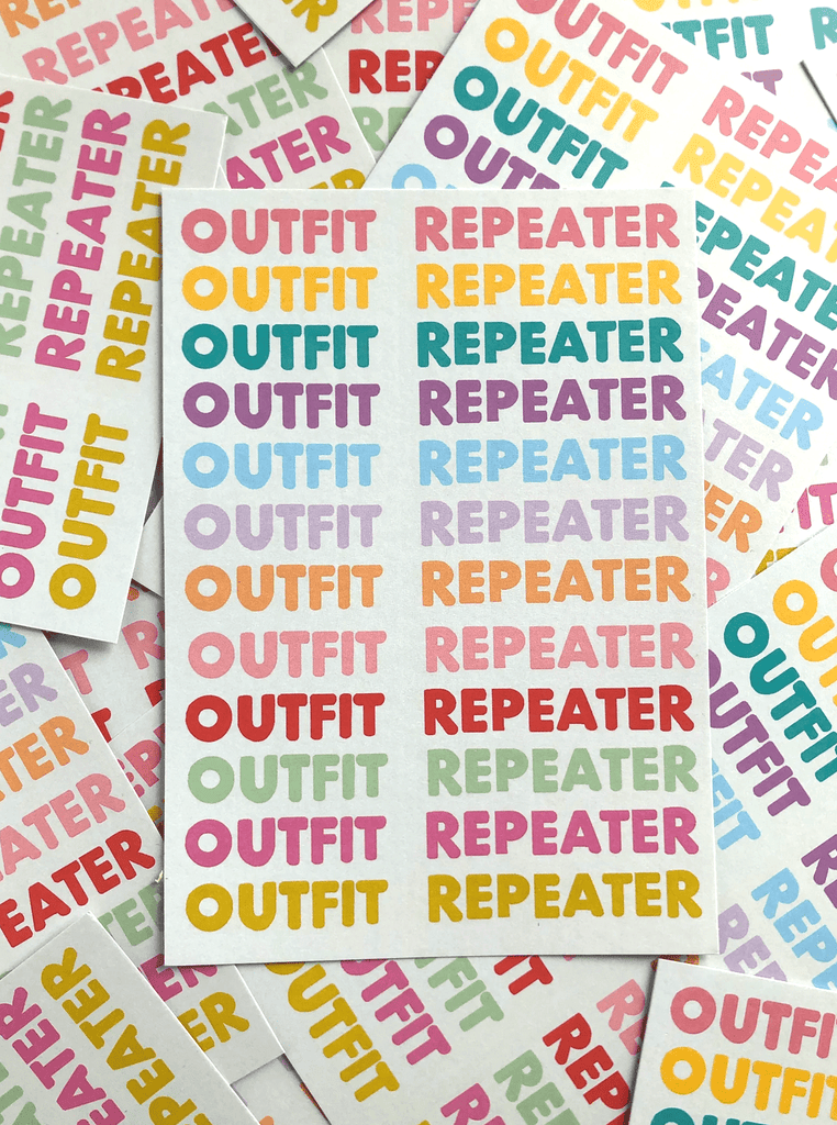 Outfit Repeater - A5 Art Print by That's Pretty Major - The Eternal Maker - UK Fabric Shop
