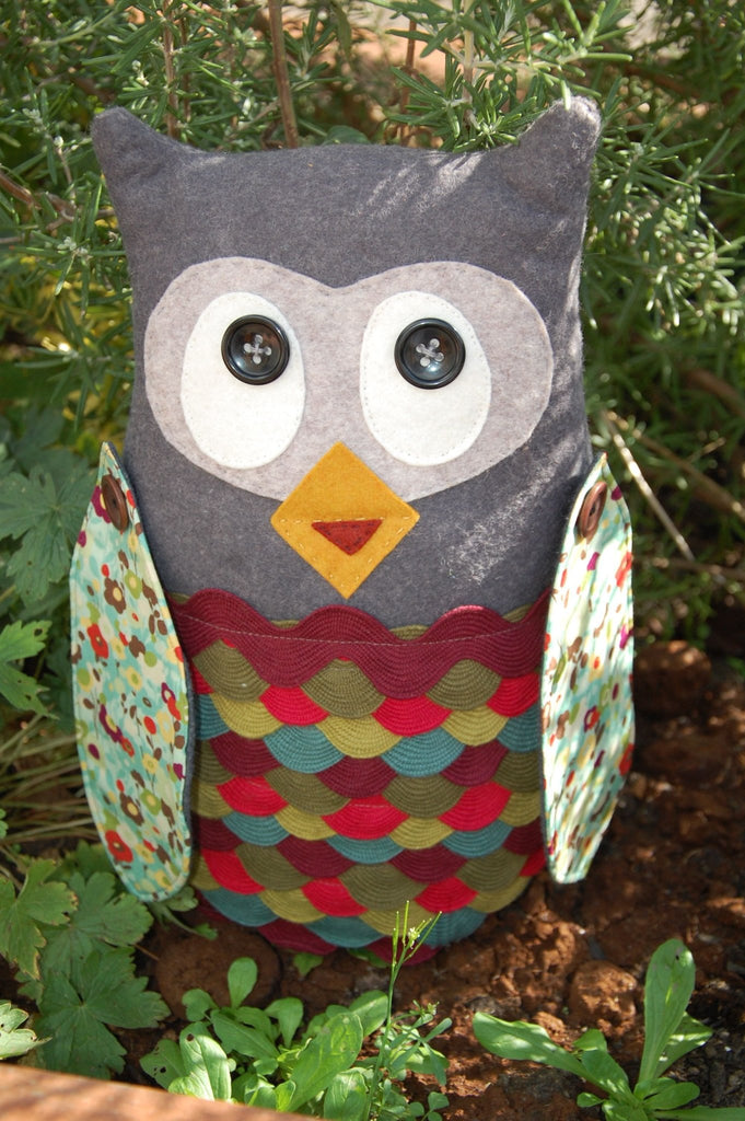 Owlivia Hooton - John - Stuffie Owl Sewing Pattern - The Eternal Maker - UK Fabric Shop