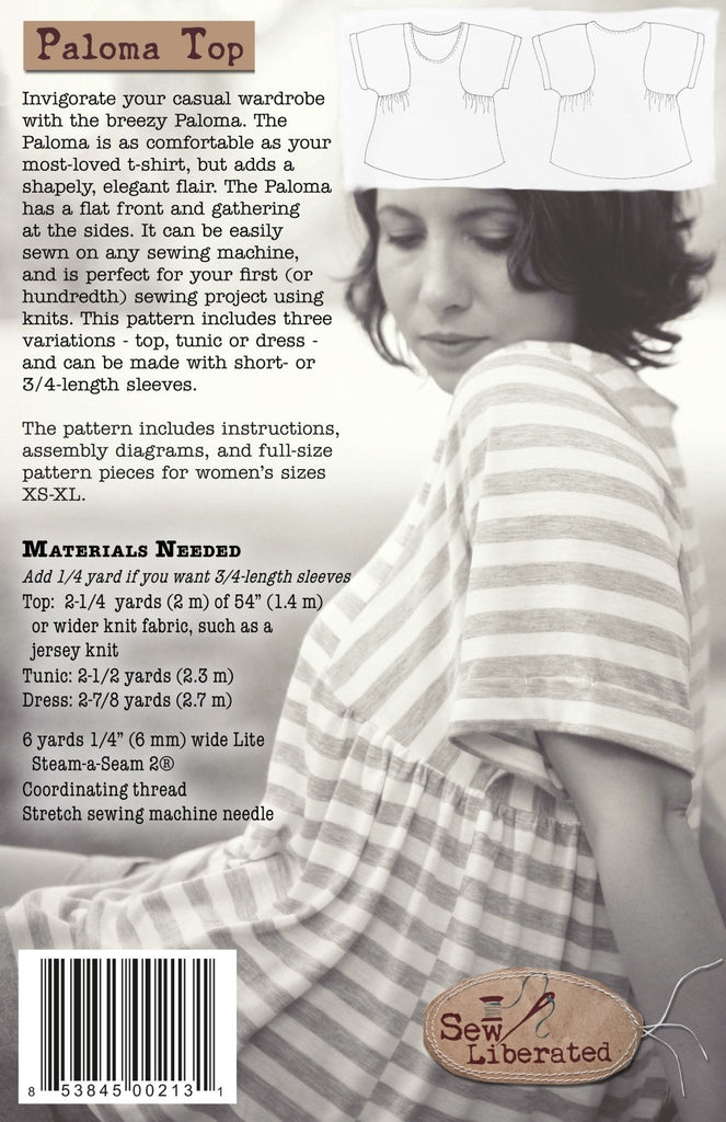 Paloma Top, Tunic + Dress - Sew Liberated - Digital Download PDF Sewing Pattern - The Eternal Maker - UK Fabric Shop