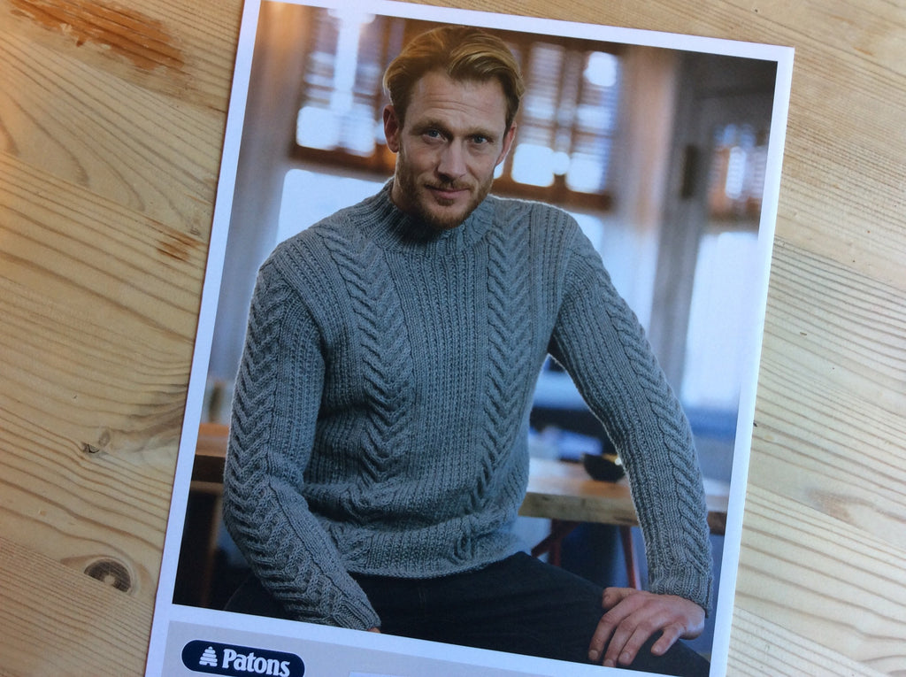 Patons Knitting Patterns Men’s Classic Jumper and Hat Knitting Pattern by Patons