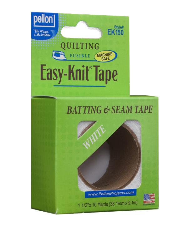 Pellon Wadding & Interfacing Easy-Knit Batting and Seam Tape - Pellon - 10 yards, 1.5" wide