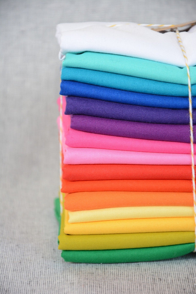 Perfect Rainbow Kona /Pop Solids Bundle - The Eternal Maker - UK Fabric Shop