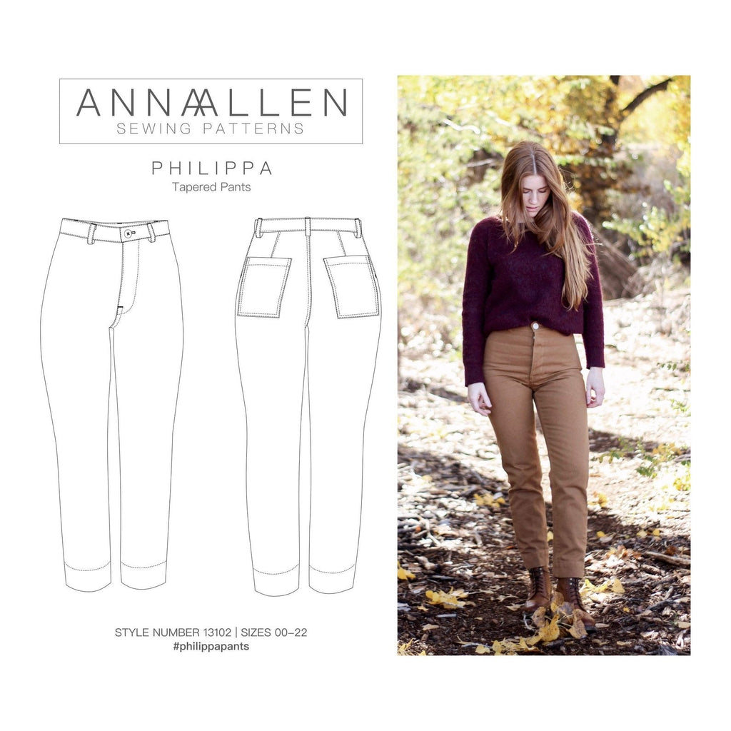 Philippa Pants - Anna Allen Clothing - Digital Download Pattern - The Eternal Maker - UK Fabric Shop
