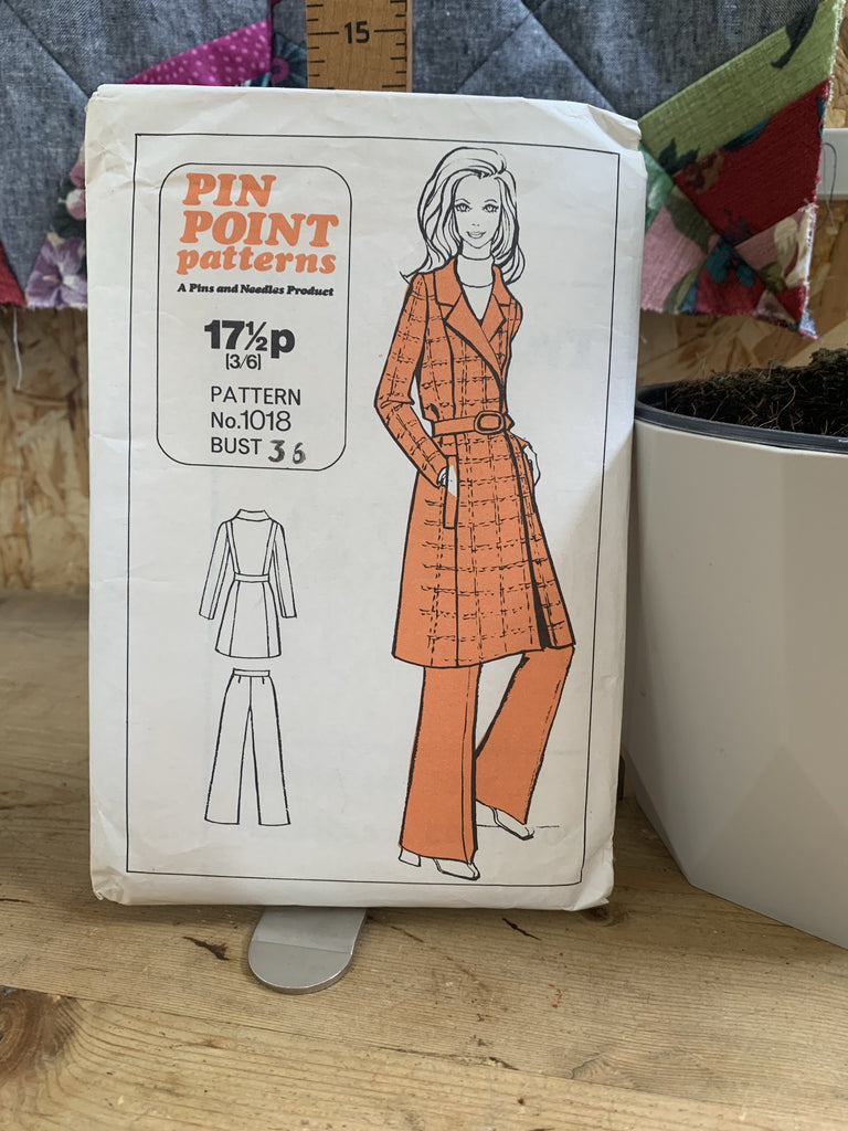 Pin Point Patterns Dress Patterns Pin Point Patterns - 1018 coat and Trousers - Vintage Sewing Pattern (Bust 36)
