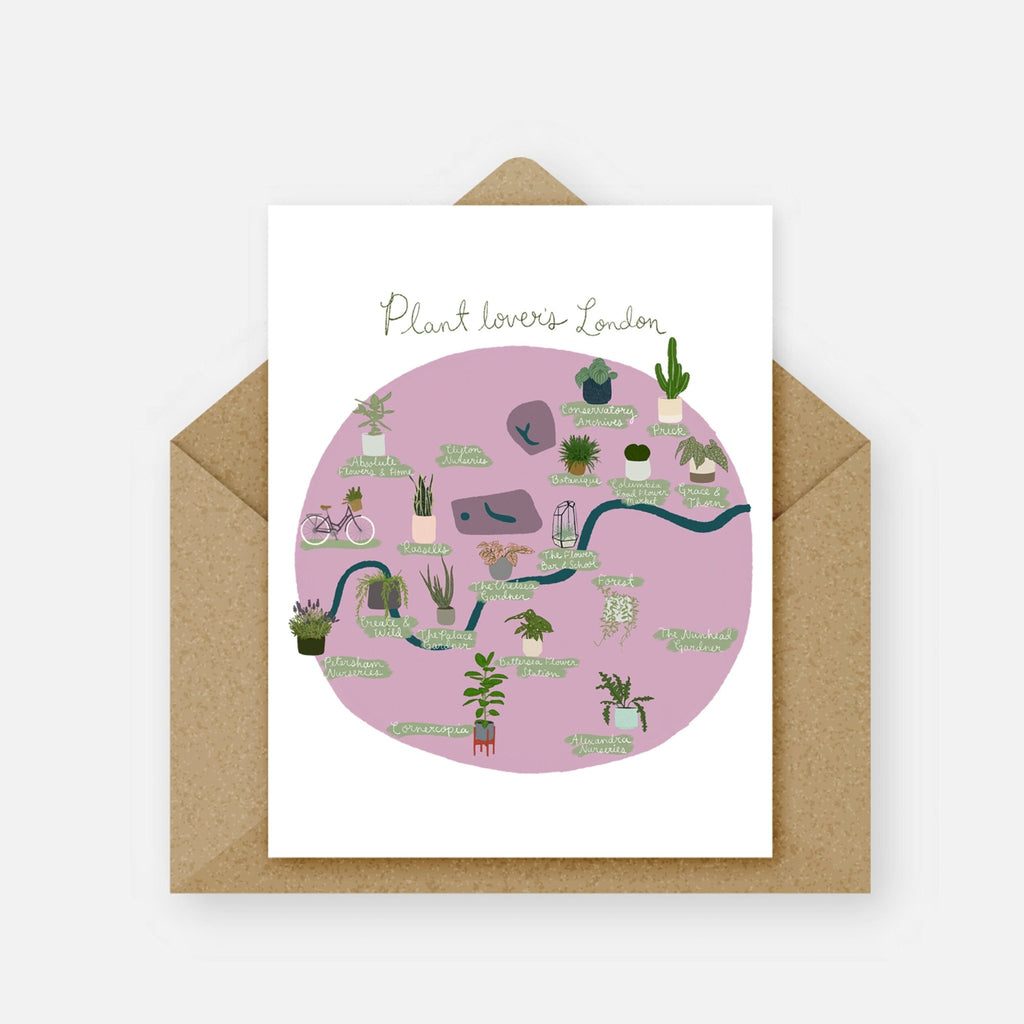 Plant Lovers London - Greetings Card - The Eternal Maker - UK Fabric Shop