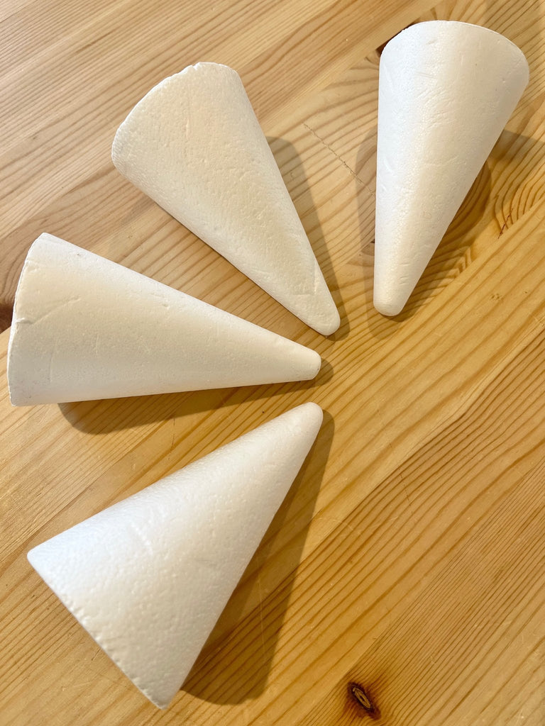 Polystrene Cone for Needlefelting and more - The Eternal Maker - UK Fabric Shop