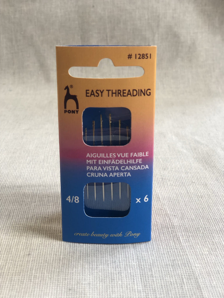 Pony Needles and Pins Easy Threading Needles Size 4-8