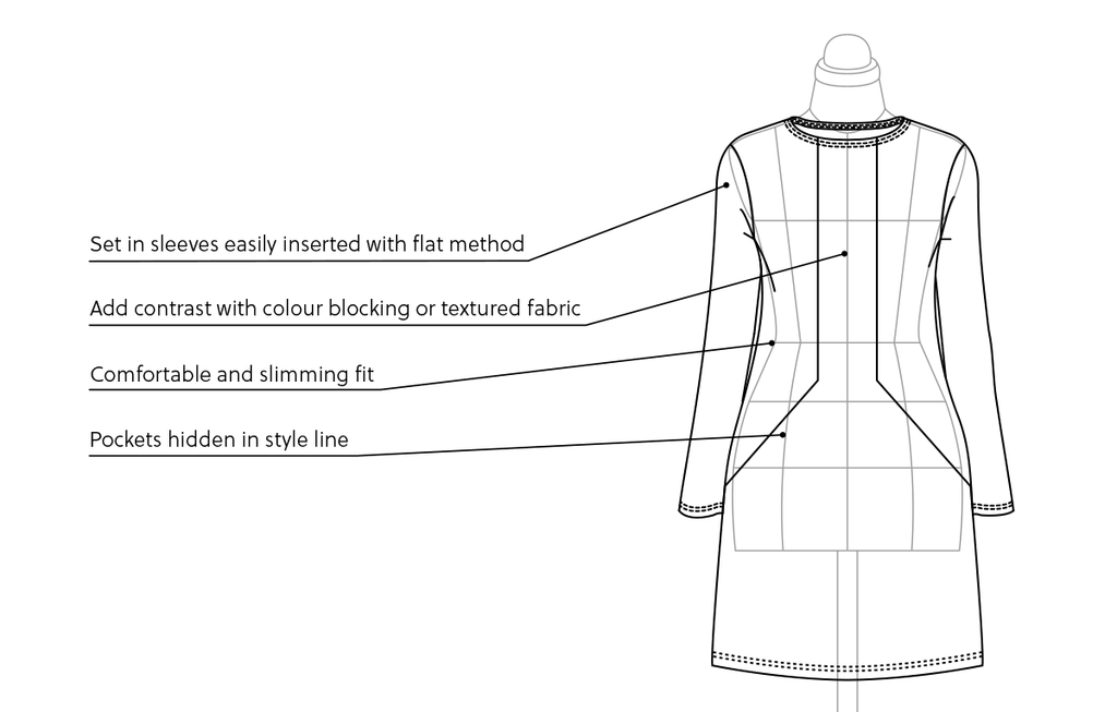 Prism Dress - Wearologie - Digital Sewing Pattern - The Eternal Maker - UK Fabric Shop