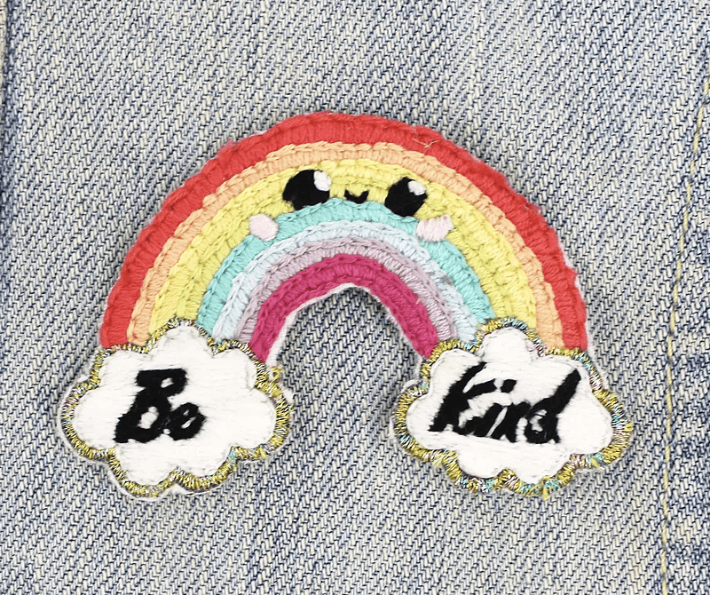 Rainbow DIY Embroidery Patch Kit - Ellbie Co - The Eternal Maker - UK Fabric Shop