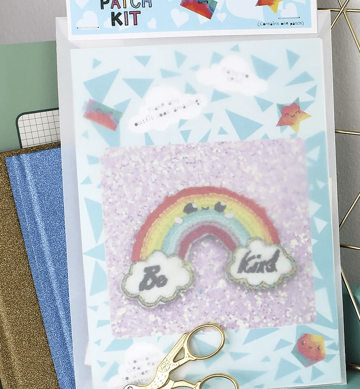 Rainbow DIY Embroidery Patch Kit - Ellbie Co - The Eternal Maker - UK Fabric Shop