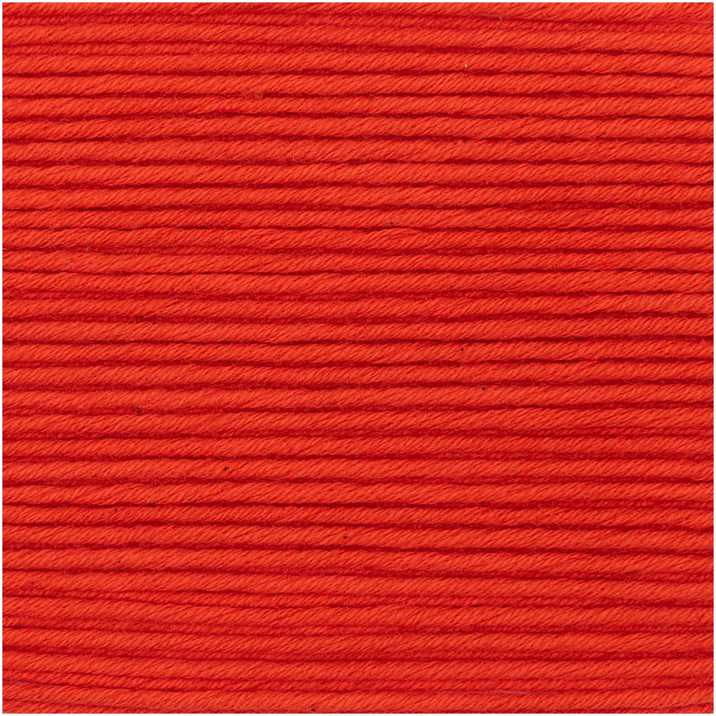 Red - Essentials Organic Cotton Aran - Rico - The Eternal Maker - UK Fabric Shop