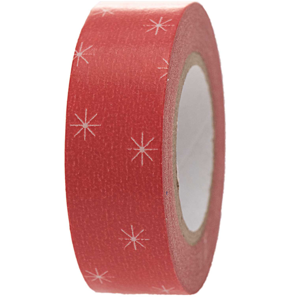 Red Stars Washi Tape - The Eternal Maker - UK Fabric Shop