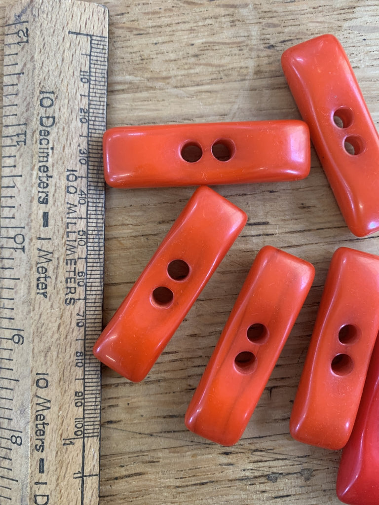 Red Toggle Button - 48mm - The Eternal Maker - UK Fabric Shop