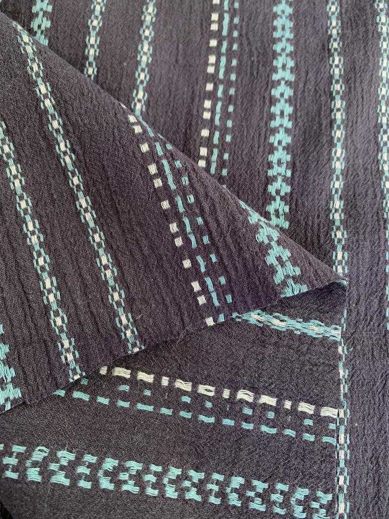 Remnant 55cm x 110cm - Athena Gauze - Yarn Dyed Charcoal - Robert Kaufman - The Eternal Maker - UK Fabric Shop